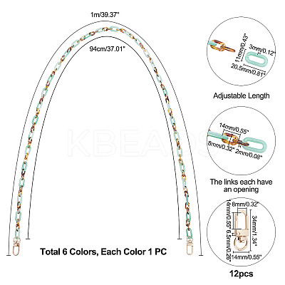 DIY Bag Chains Making Kits DIY-PH0002-43-1