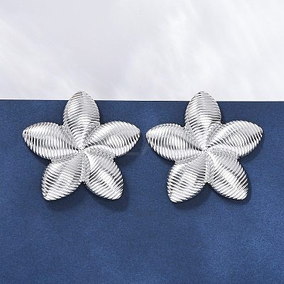 304 Stainless Steel Stud Earrings for Women LS-EJEW-K306-19P-1