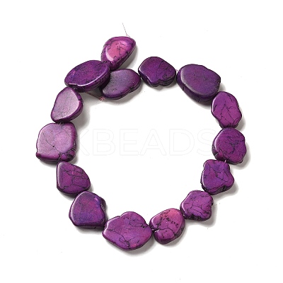 Synthetic Turquoise Dyed Beads Strands G-E594-25G-1