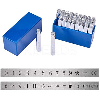 Iron Seal Stamps AJEW-L064-02-1