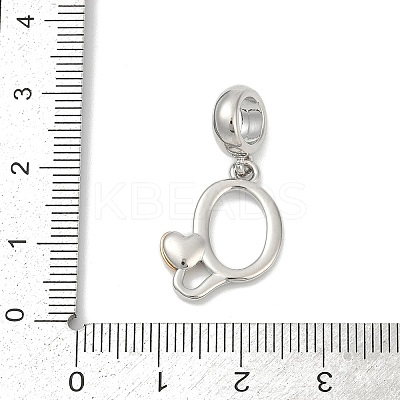 Brass European Dangle Charms LS-KK-Z097-01Q-GP-1