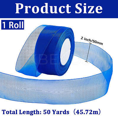 1 Rolls Sheer Organza Ribbon SRIB-CY0001-22C-01-1