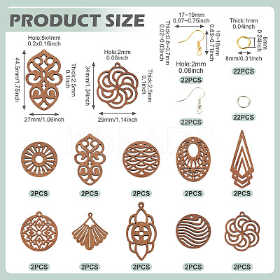 DIY Earring Making Kits DIY-TA0013-42-1