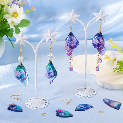 DIY Epoxy Resin Wings Pendants Dangle Earring Making Kits DIY-TA0013-31-1