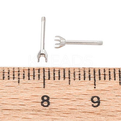 304 Stainless Steel Stud Earring Findings STAS-B091-02A-01P-1
