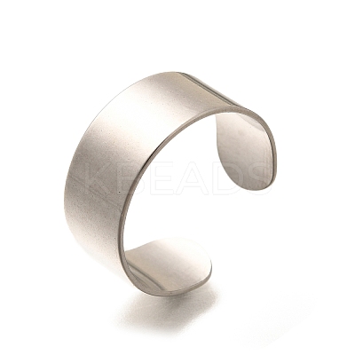 316 Surgical Stainless Steel Open Cuff Rings RJEW-F170-01P-02-1