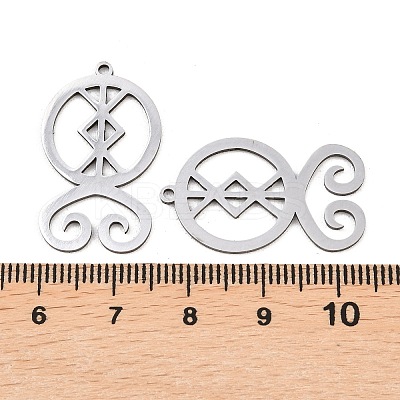 201 Stainless Steel Pendants STAS-I364-16P-1