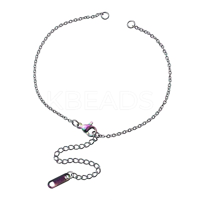 304 Stianless Steel Cable Chain Bracelet Making STAS-CJ0001-135M-1