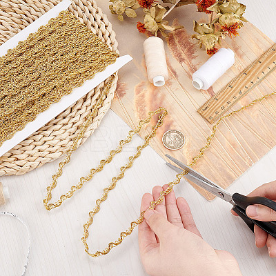 Filigree Corrugated Lace Ribbon OCOR-WH0080-08-1
