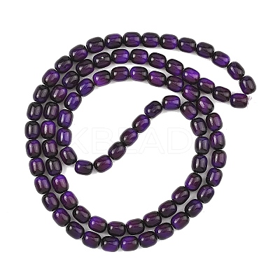 Dyed Imitation Tiger Eye Glass Beads Strands GLAA-H040-02B-1