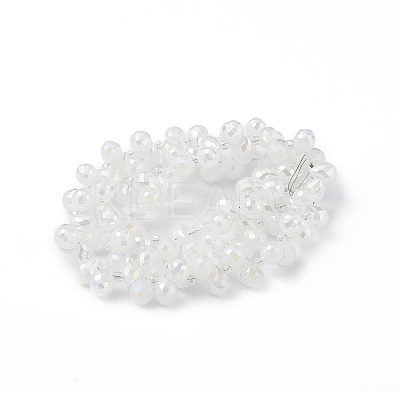Imitation Jade Glass Beads Strands EGLA-F152-A02-1