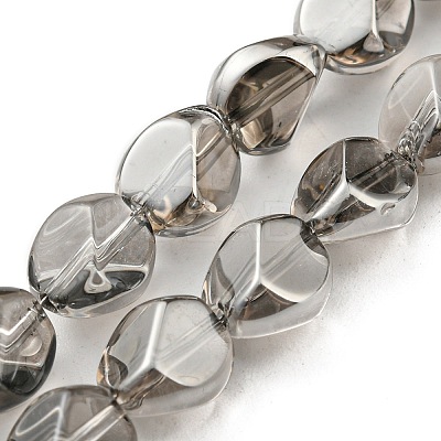 Pearl Luster Plated Electroplate Transparent Glass Beads Strands EGLA-G037-04A-PL01-1