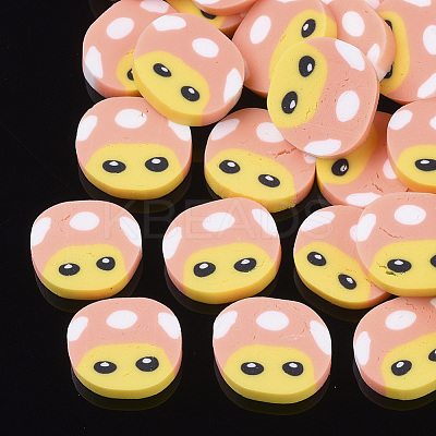 Handmade Polymer Clay Cabochons X-CLAY-S091-025-1