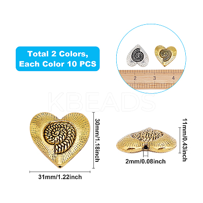 Tibetan Style Alloy Beads PALLOY-FH0001-55-RS-1