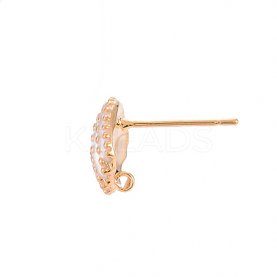 Brass Earring Findings KK-T062-221A-NF-1