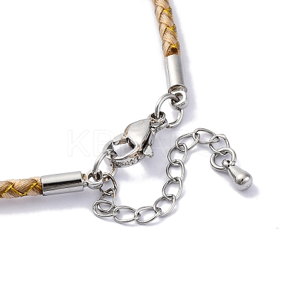Polyester Cord Braided Bracelet Makings MAK-Z003-01P-1