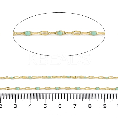 Rack Plating Brass Dapped Chains AJEW-Q153-02G-11-1
