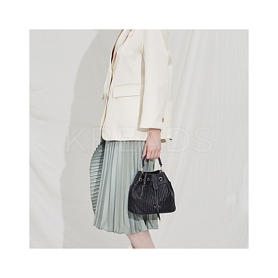 Imitation leather Braided Leather Handbag Handles FIND-WH0052-06-1