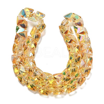 Electroplate Glass Beads Strands EGLA-P066-02A-HP03-1
