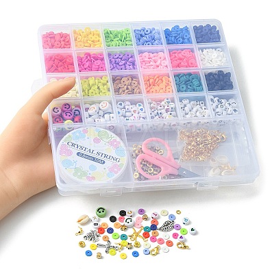 DIY Heishi Surfer Bracelet Making Kit DIY-YW0007-43-1