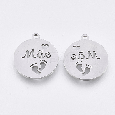 Non-Tarnish 201 Stainless Steel Pendants STAS-T044-145P-1