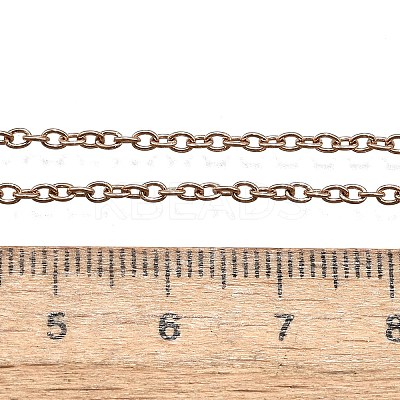 304 Stainless Steel Cable Chain Necklace Making LS-STAS-P045-01RG-A-1