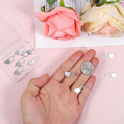 10Pcs Stainless Steel Connector Charms STAS-SZ0003-17A-1