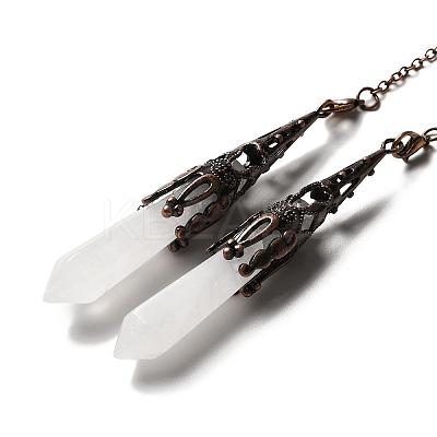Natural Quartz Crystal Dowsing Pendulum Big Pendants G-H285-06R-25-1