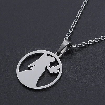 Non-Tarnish 201 Stainless Steel Pendants Necklaces LS-NJEW-S105-JN626-6-1