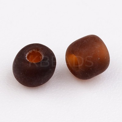 8/0 Frosted Round Glass Seed Beads X-SEED-A008-3mm-M13-1