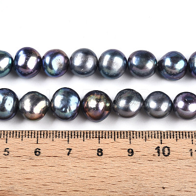 Natural Cultured Freshwater Pearl Beads Strands PEAR-N014-10E-01-1