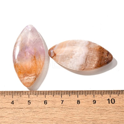 Natural Amethyst Lace Agate Pendants G-A244-08G-1