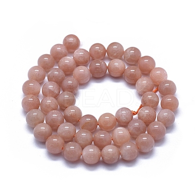Natural Orange Sunstone Beads Strands G-D0013-76B-1