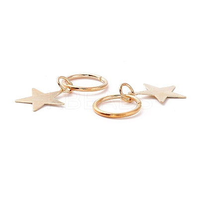 Alloy Star Charms LS-PALLOY-WH0001-03G-1