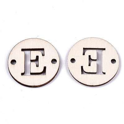 Unfinished Natural Poplar Wood Links Connectors WOOD-S045-140B-01E-1