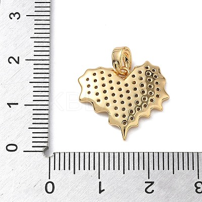 Brass Micro Pave Cubic Zirconia Pendants KK-C140-05E-G-1