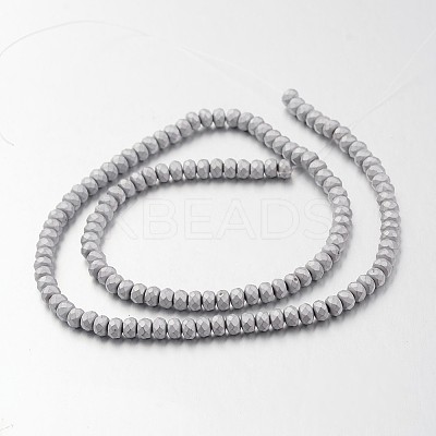 Electroplate Non-magnetic Synthetic Hematite Bead Strands G-F300-48B-F01-1