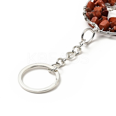 Tree of Life Natural & Synthetic Gemstone Keychain KEYC-G054-01P-1