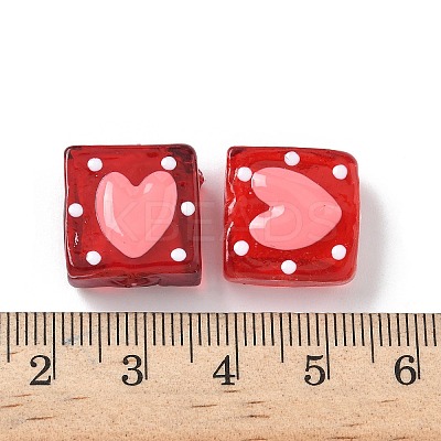 Handmade Lampwork Enamel Beads X-LAMP-G147-02F-1