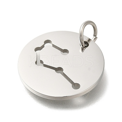 Anti-Tarnish 304 Stainless Steel Pendants STAS-M074-02E-P-1