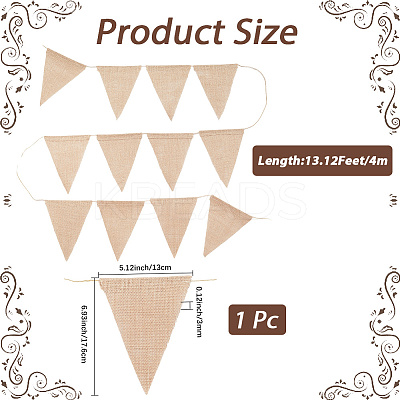 Linen Pennant AJEW-WH20022-42-1