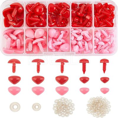 Resin Doll Nose with Washers DIY-WH0209-06B-1