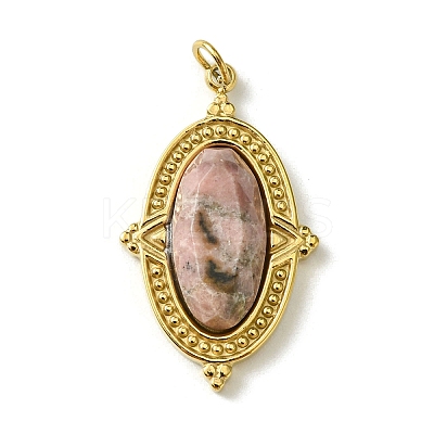 Faceted Natural Rhodonite Pendants FIND-Z028-40A-1