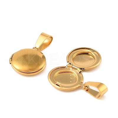 316 Stainless Steel Locket Pendants STAS-K321-11A-G-1