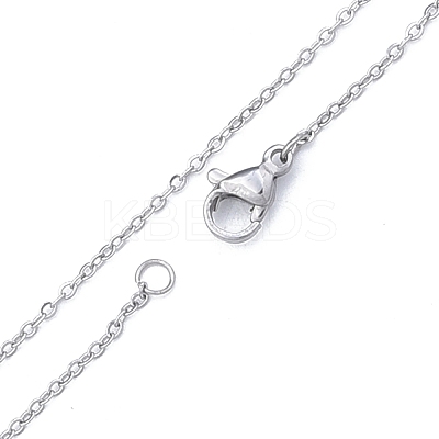 Non-Tarnish 304 Stainless Steel Cable Chains Necklace for Men Women NJEW-N050-A02-S12-1