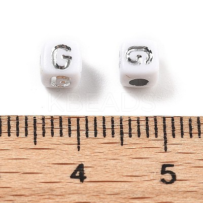 Opaque Acrylic Beads OACR-D282-06G-1