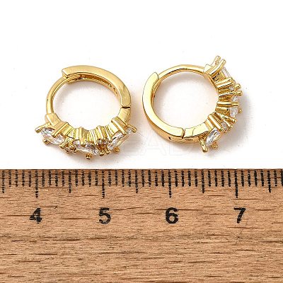 Brass Hoop Earrings EJEW-S256-03A-G-1