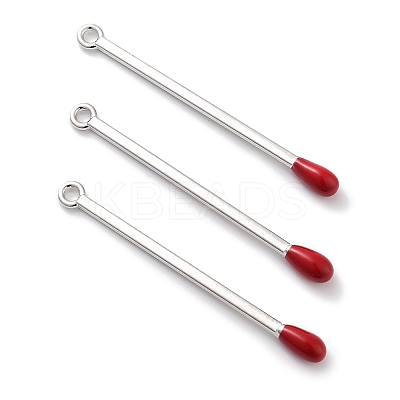 Rack Plating Alloy Enamel Pendants PALLOY-F311-07P-1