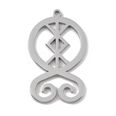 Non-Tarnish 304 Stainless Steel Pendants LS-STAS-B062-09P-1