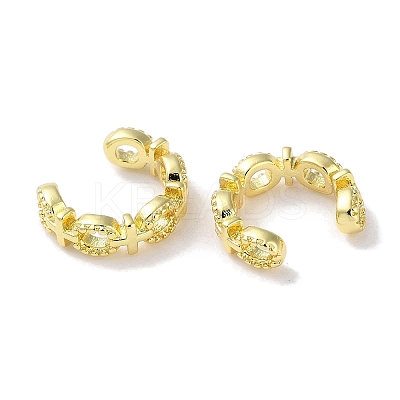 Rack Plated Brass Cuff Earring EJEW-Z043-01G-1